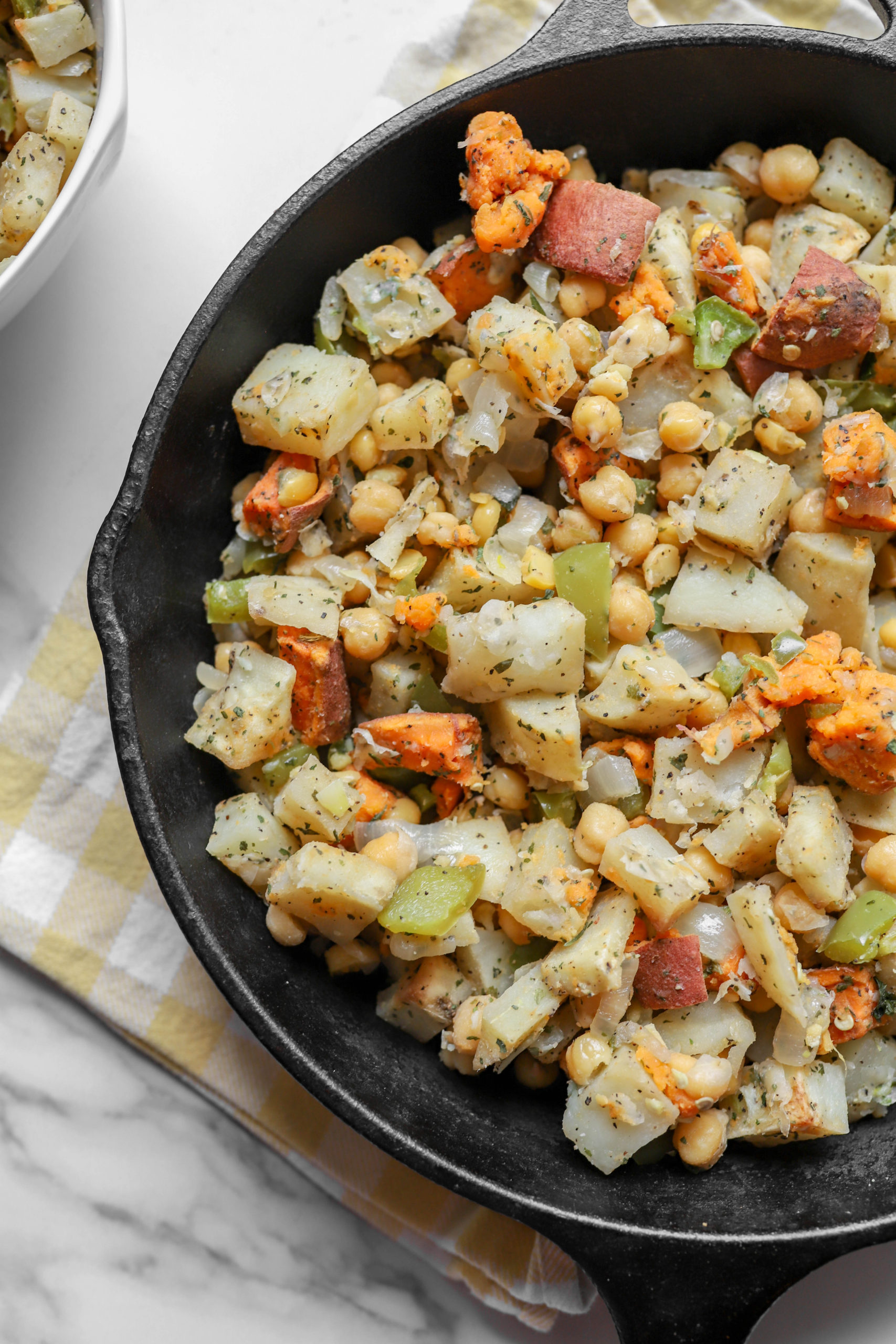 Potato And Chickpea Vegan Breakfast Hash - Pure And Plant-Based